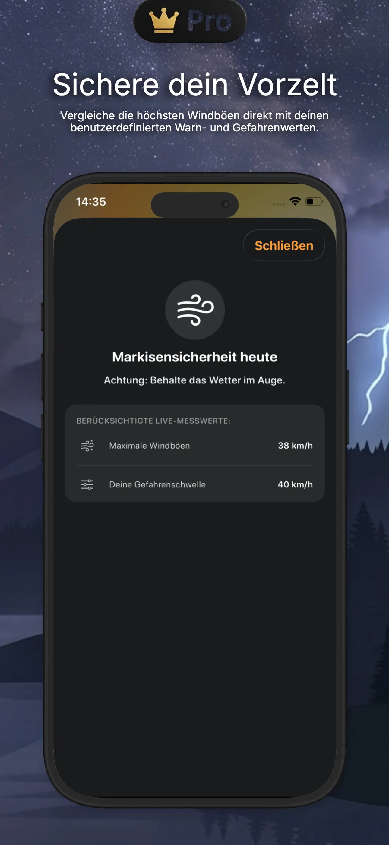 Camping-Wetter: Wind, Sonne 스크린샷 6