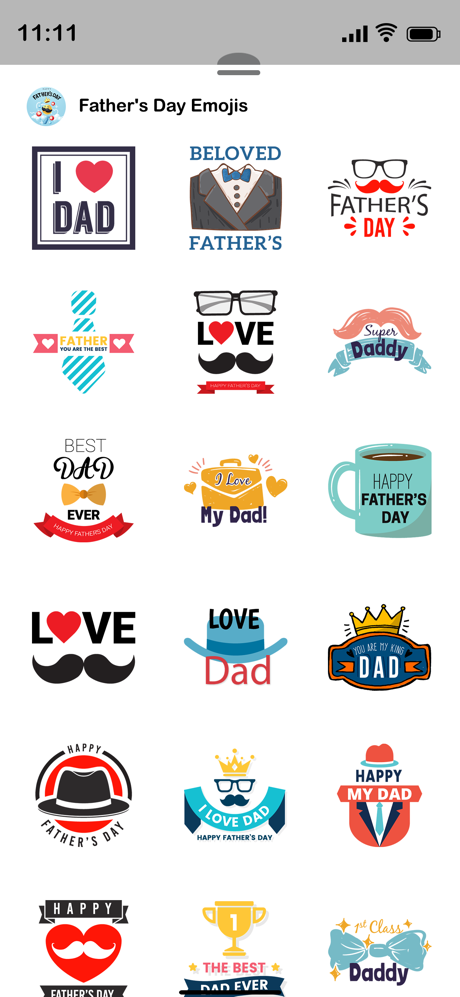 Father's Day Emojis screenshot 2