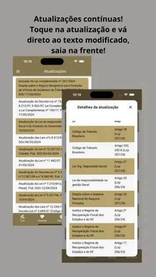Capture d'écran de Vade Mecum Lite Direito Brasil sur iPhone 8