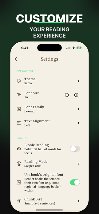 Neubook: EPUB & RSS Reader Screenshot 4 of 5