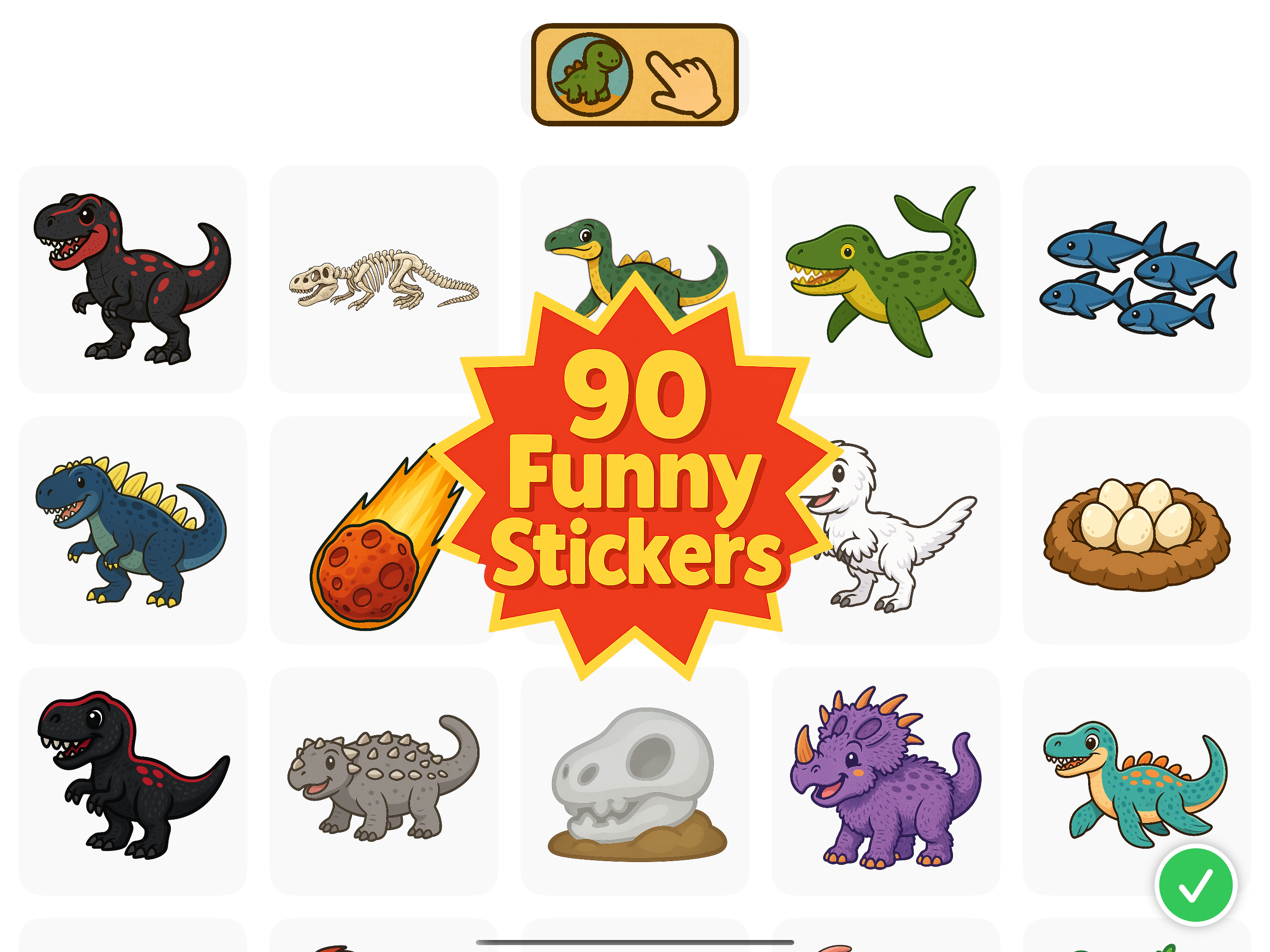 Dino Sticker Games for Kids