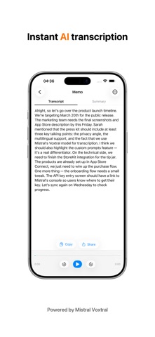 Voxtral Memos Screenshot 2 of 4