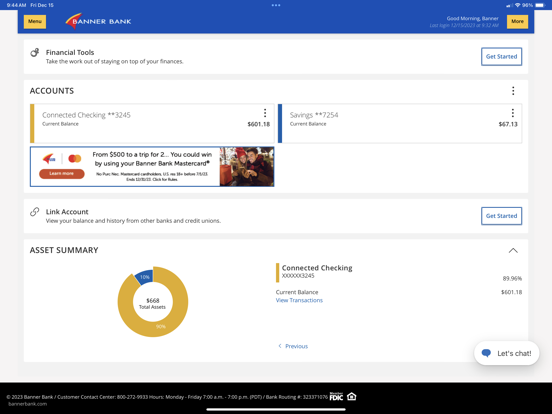 Screenshot #4 pour Banner Bank Mobile Banking App