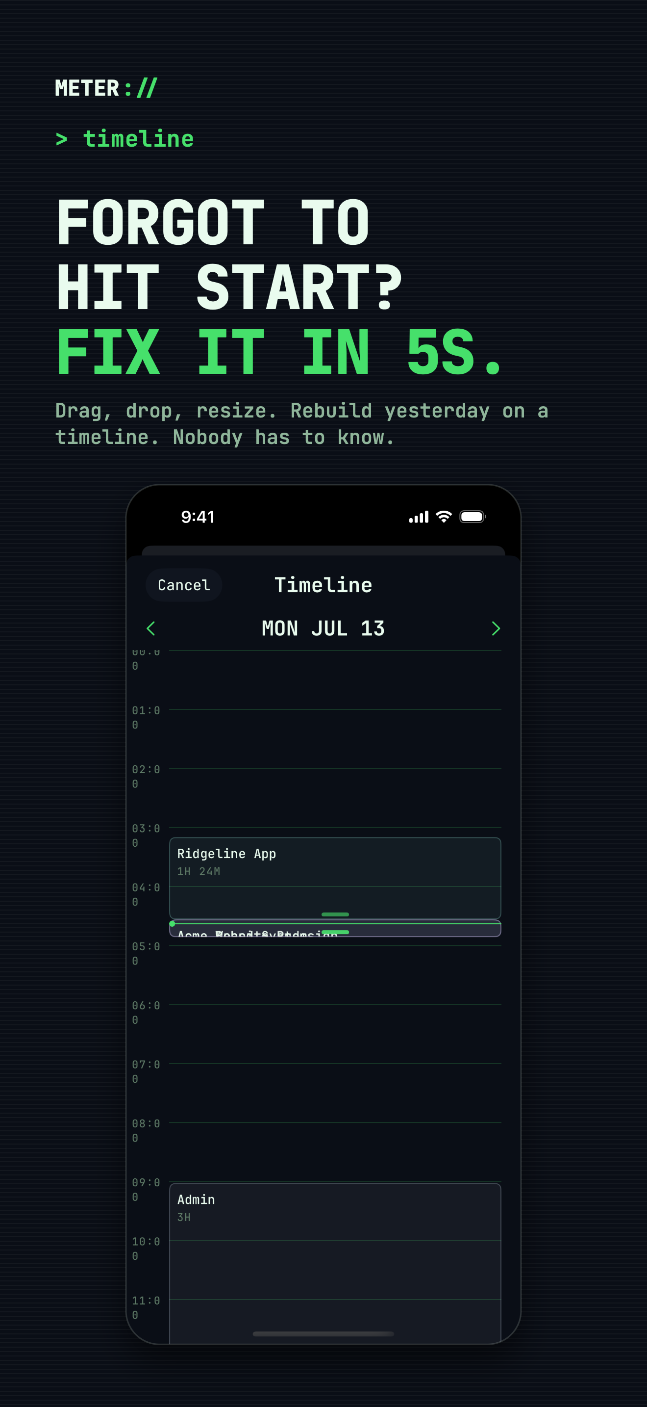 Time Tracker Timesheet : METER screenshot 8
