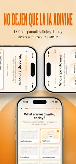 Captura de pantalla de AI App Builder Architect en iPhone 4