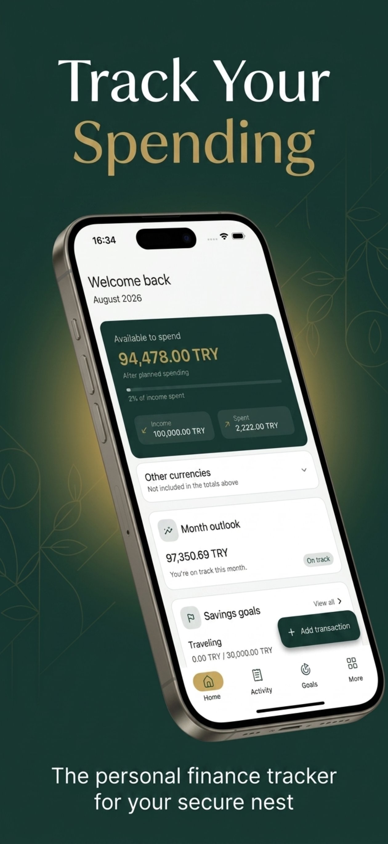 Screenshot 3 of Nestly - Expense Tracker