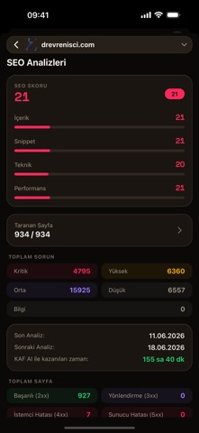 KAF AI: SEO Analiz Aracı screenshot