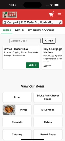 Primo Pizza MN Screenshot 2 of 3