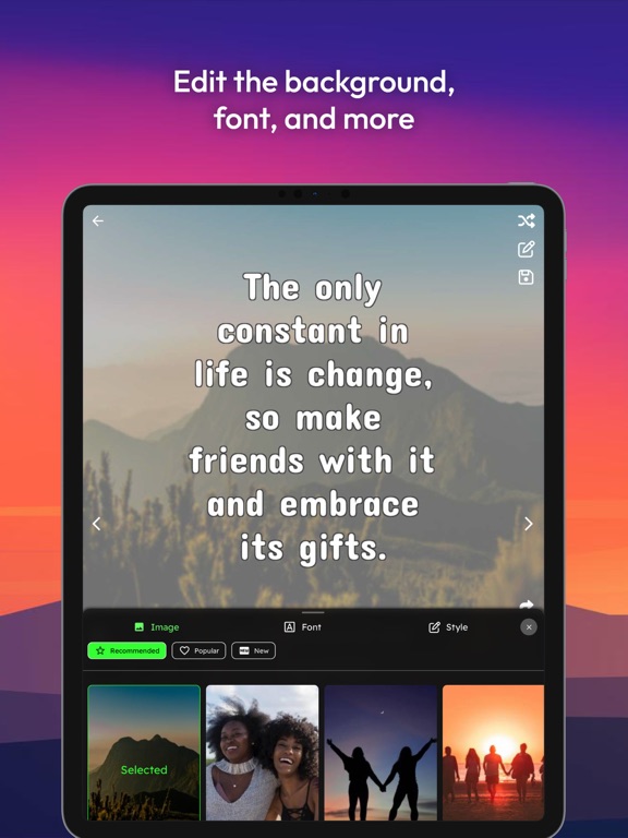 Literally: Quotes and Thoughts iPad screenshot 4 - Reference app