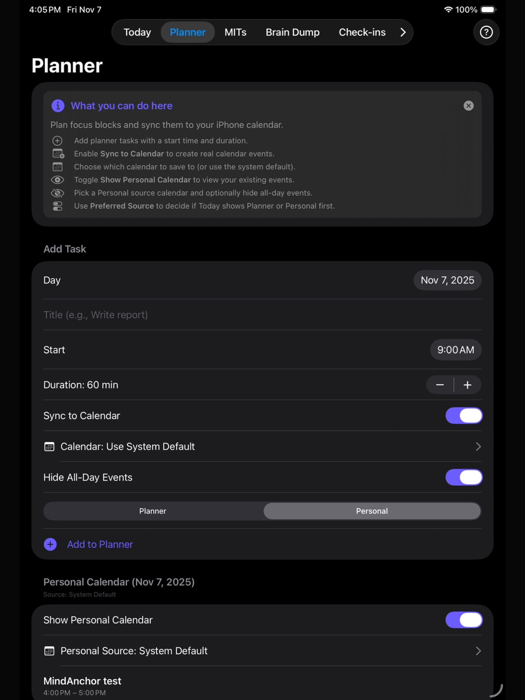 MindAnchor - ADHD Planner screenshot 14