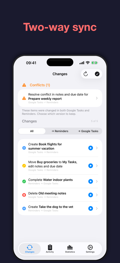 gtsync: Sync Tasks & Reminders 的 App Store 截图 1