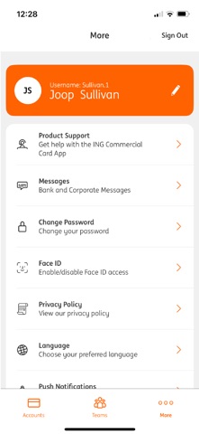 ING Commercial Card Screenshot 3 of 8