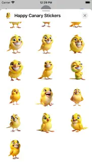 happy canary stickers iphone screenshot 3