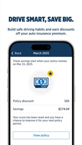 USAA DriveSafe screenshot