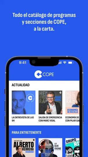 Captura de pantalla de RADIO COPE en iPhone 6