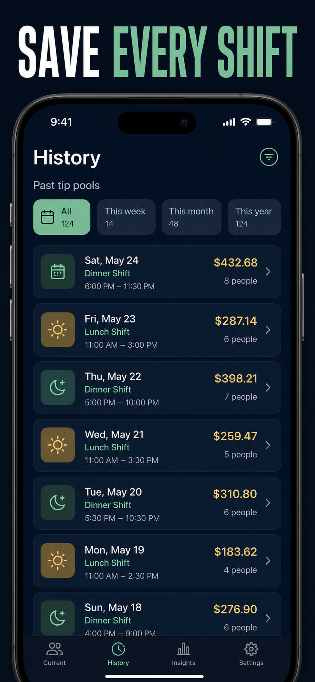 Tip Pool: Staff Tip Out screenshot 7