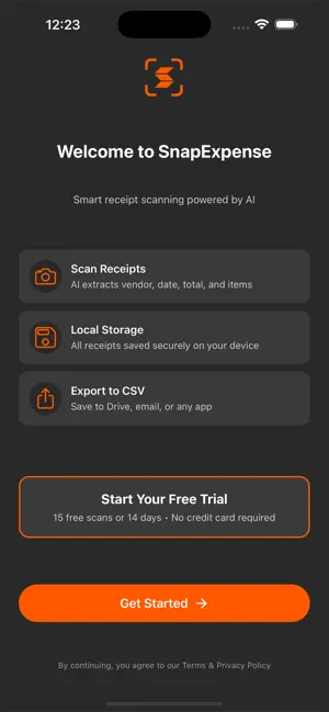 SnapExpense - Receipt Scanner screenshot 3