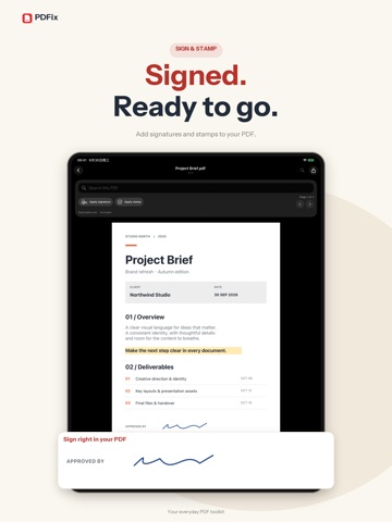 PDFix: PDF Scanner & Editor iPad screenshot