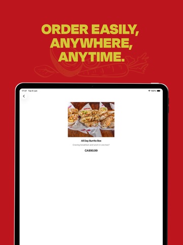 The Burrito Express iPad screenshot