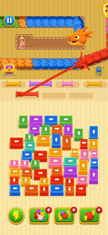 Worm Jam - 3D Wool Dragon Out screenshot 4