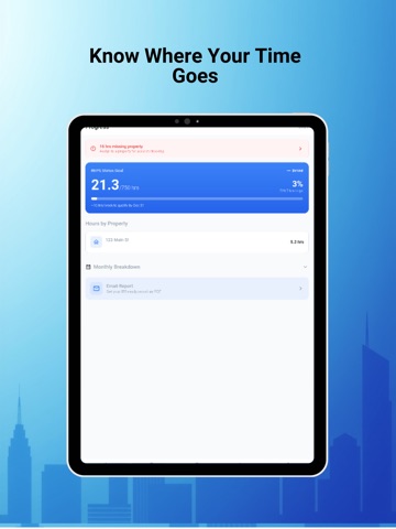 REPS Time: Tax Hour Log iPad screenshot