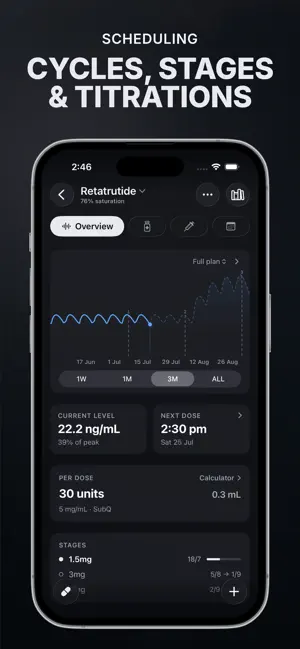 Milligram - Peptide Tracker screenshot 4