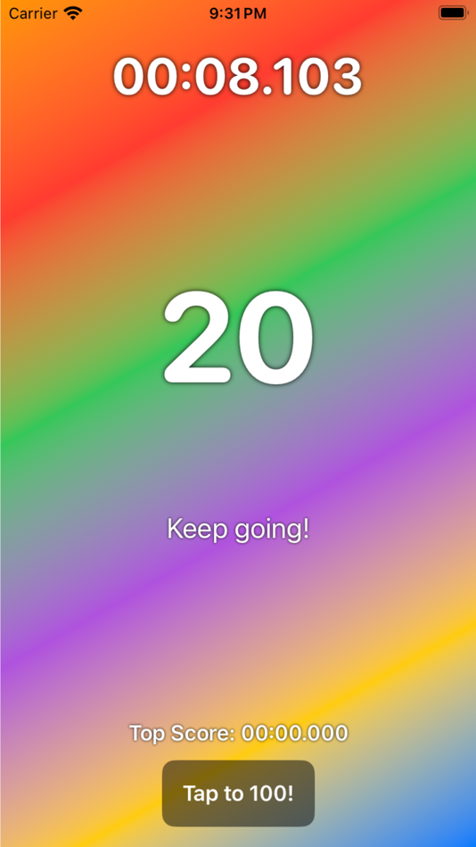 #2. Tap to 100: Speed Tapping Game (iOS) Podle: Mack Toys
