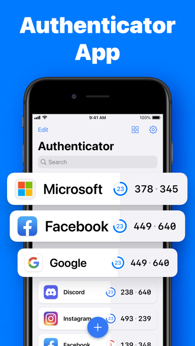 Authenticator App+ Screenshot