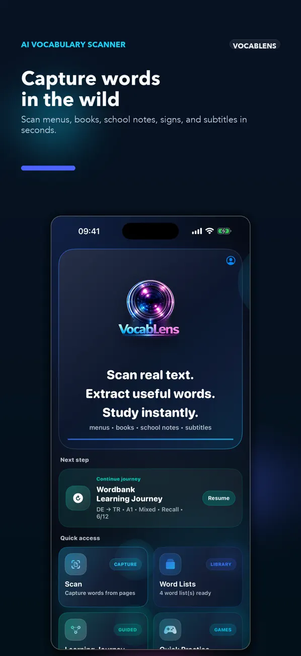 Screenshot #1 pour VocabLensAI