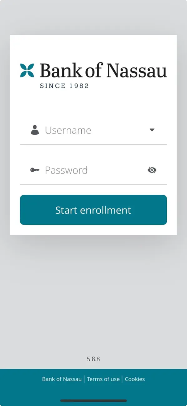 Screenshot #1 pour Bank of Nassau Mobile Banking