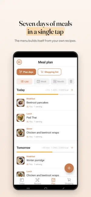 Amamable – Meal Planner screenshot 2