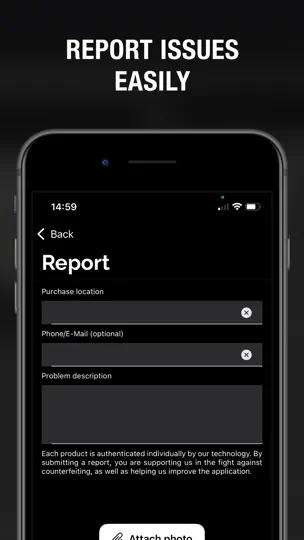Screenshot von Marshall Verify auf dem iPhone 3