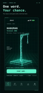 Hangman Terminal – Word Game screenshot 1