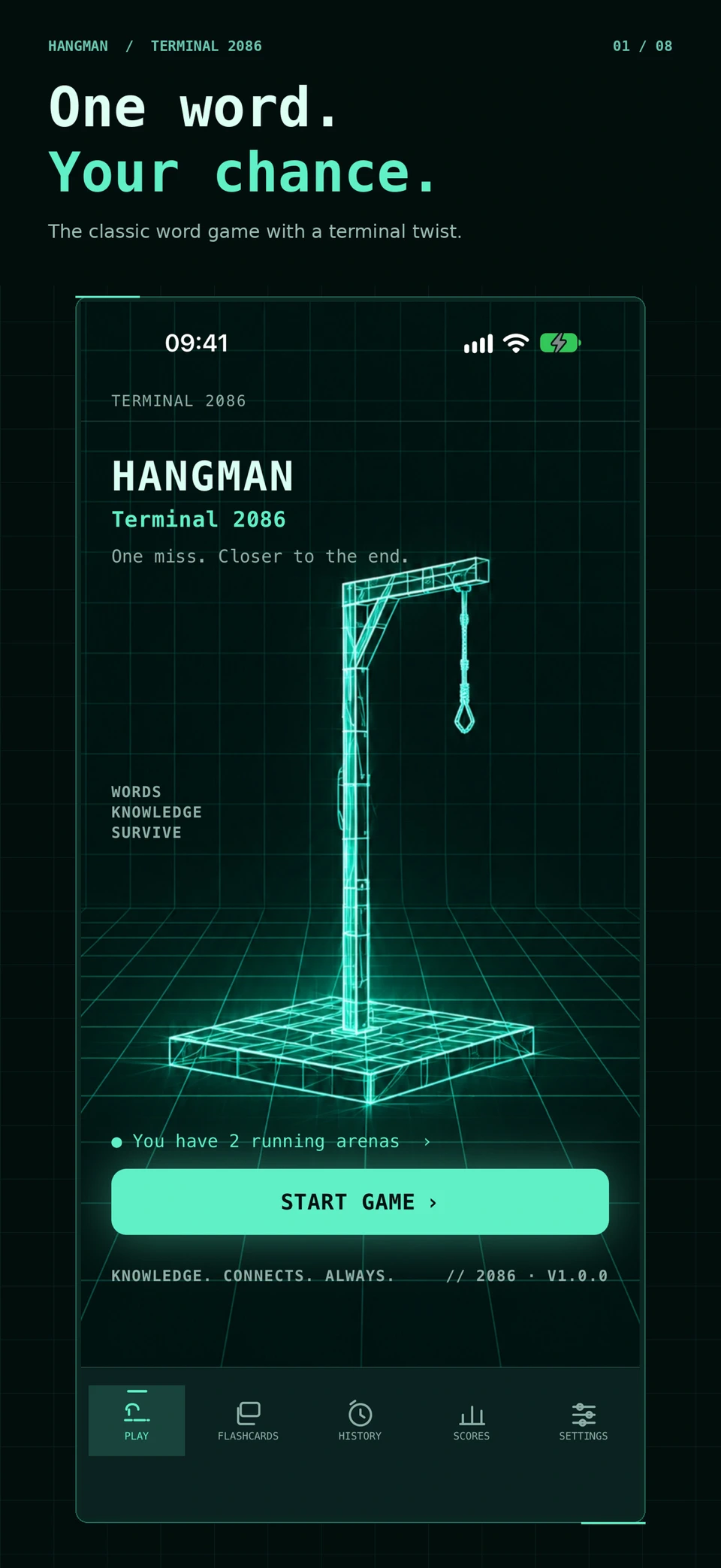 Hangman Terminal – Word Game screenshot