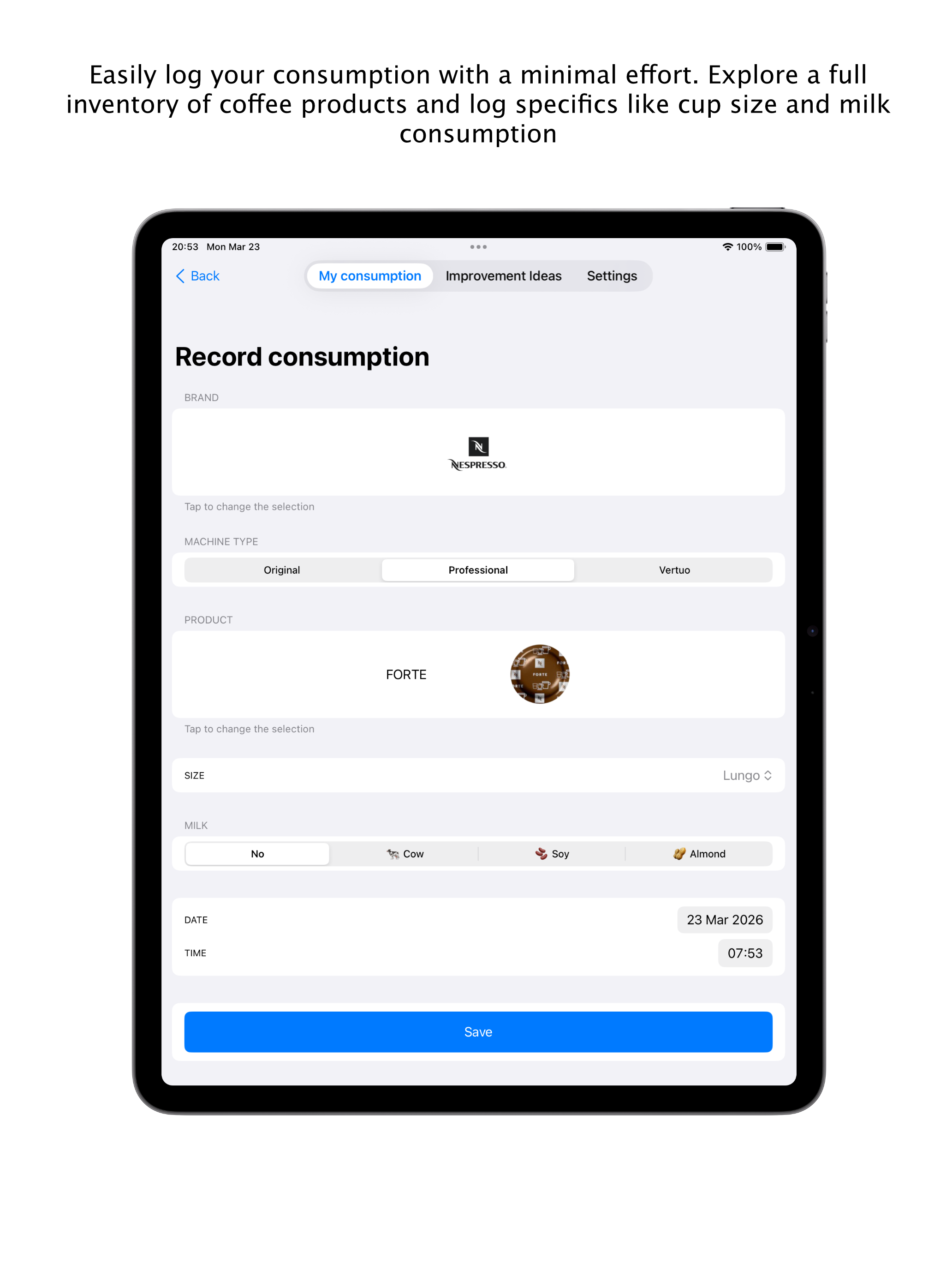 Capsule Coffee Tracker screenshot 7