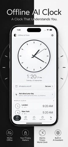Offline AI Clock Screenshot 1 of 5