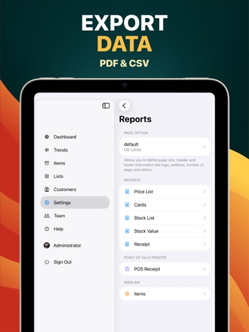 Point of Sale Pro iPad screenshot