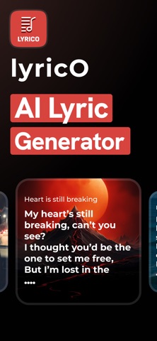 AI Lyric Generator・Song Writer iPhone screenshot