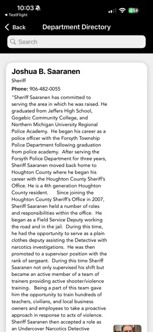Houghton Co Sheriff, MI screenshot 2