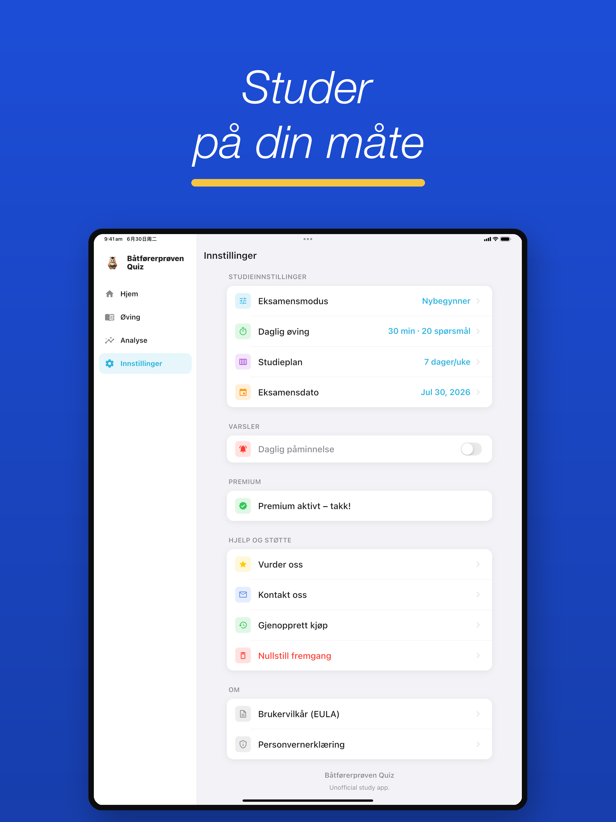 Båtførerprøven Quiz screenshot 12