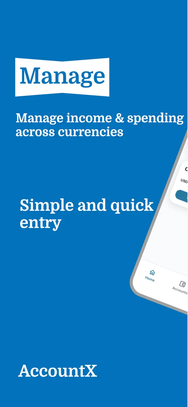 Screenshot #1 pour AccountX: Expense Tracker