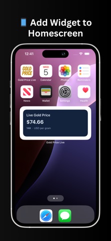 Live Gold Price & News iPhone screenshot