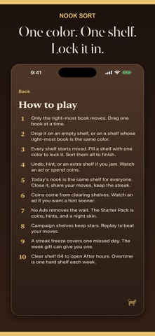 Nook Sort Screenshot 2 of 6