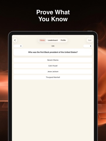 Black Card: Trivia, Rap Train iPad screenshot