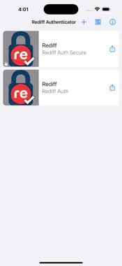 Rediff Authenticator screenshot 2