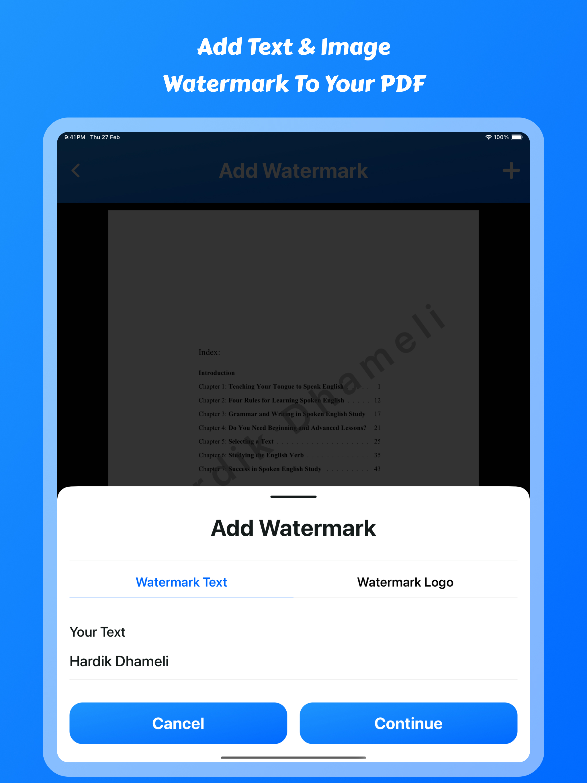 PDF: Lock & Unlock