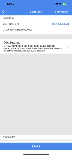 TelinkBootOTA screenshot 3