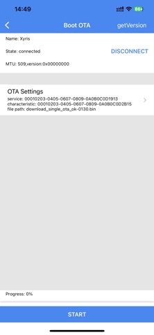TelinkBootOTA screenshot
