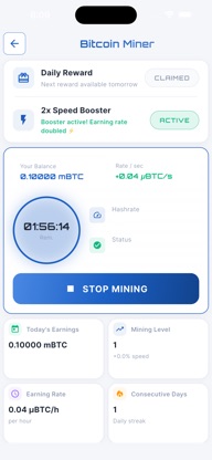 Bitcoin Mining: BTC Miner screenshot 2