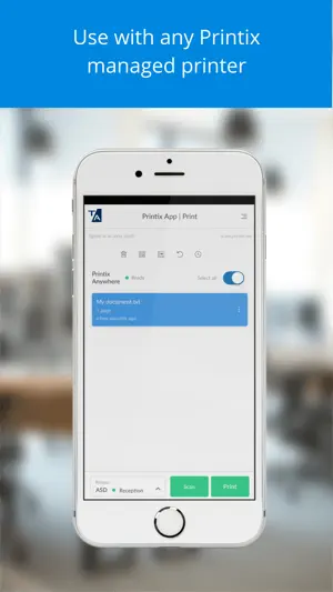 Tungsten Printix App screenshot 2